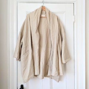 [SOLD] Atelier Delphine Wool and Cotton Blend Haori Coat
